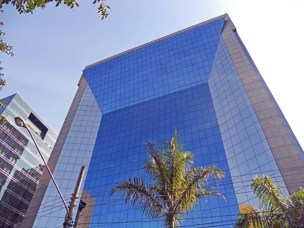 Moderno Edificio Corporativo Zona Sur Sao Paulo Brasil — Foto de Stock