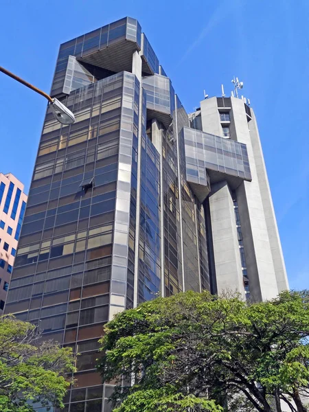 Edifício Corporativo Moderno Zona Sul São Paulo Brasil — Fotografia de Stock