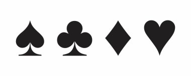 Kartı uygun beyaz arka plan üzerinde kümesi