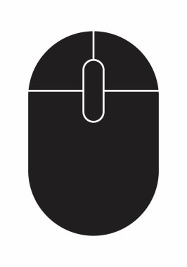 Bir fare illüstrasyon izole beyaz arka plan üzerinde