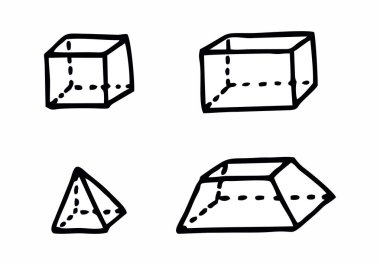 Geometrik katı illüstrasyon
