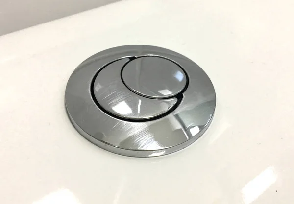 Sanitary discharge button — Stock Photo, Image