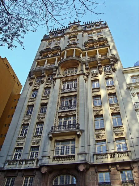 Edifício Antigo Estilo Eclético Centro São Paulo Brasil — Fotografia de Stock