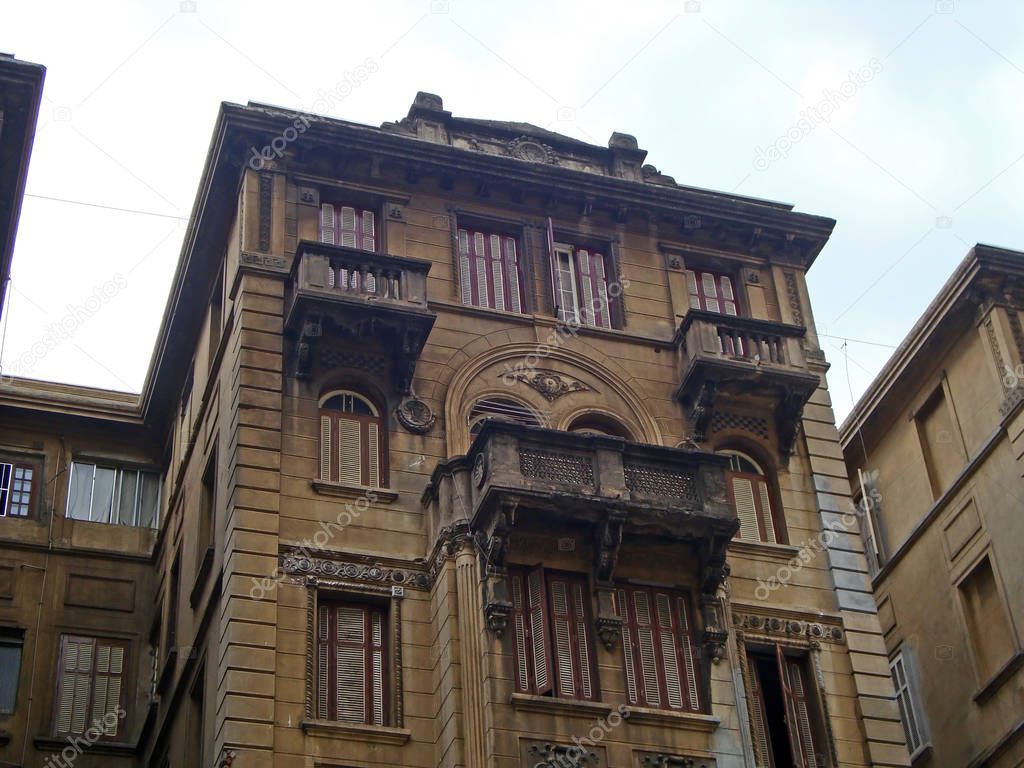 Old eclectic style building in Sao Paulo center, Brazil