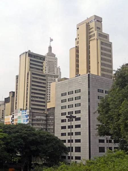Skyline Del Viejo Centro Sao Paulo Brasil — Foto de Stock