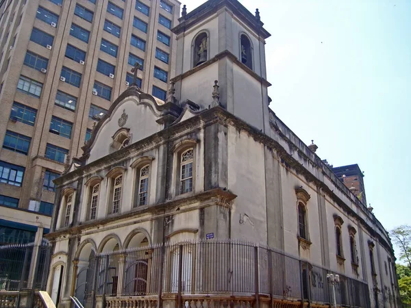 Kostel Nossa Senhora Carmo Staré Uprostřed Sao Paulo Brazílie — Stock fotografie