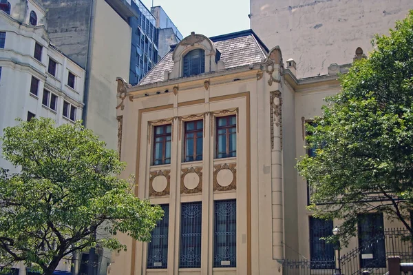 Edifício Antigo Estilo Eclético Centro São Paulo Brasil — Fotografia de Stock