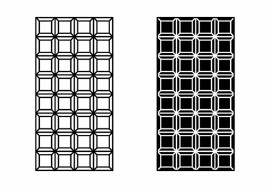 Siyah ve beyaz illüstrasyon izole çikolata bar