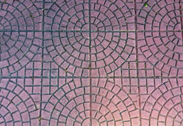 Textura Pavimento Azulejo Forma Mosaicos — Fotografia de Stock