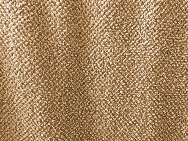 Doku ve kahverengi banyo havlusu ayrıntıları