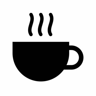 Beyaz arka plan üzerinde izole bir kap karanlık siluet