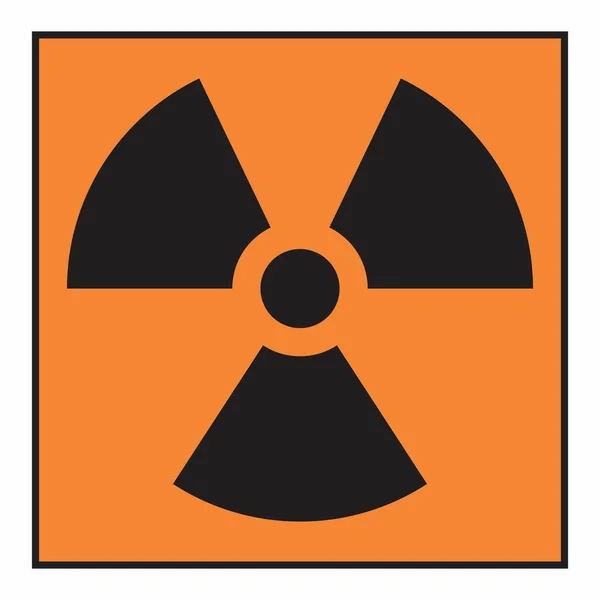 Ilustração Símbolo Perigo Radiação Isolado —  Vetores de Stock