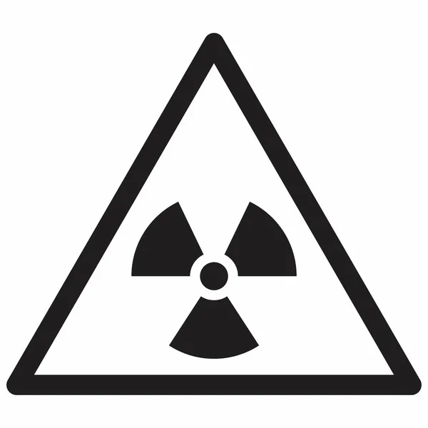 Illustration Symbole Danger Radiologique Isolé — Image vectorielle