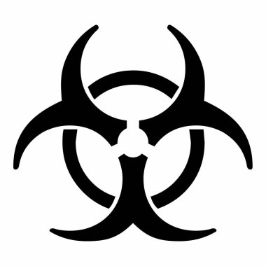 Bir izole biohazard simgesinin resmi