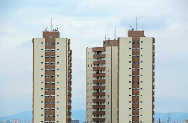 Set Tall Residential Buildings Santo Andre City Brazil — Stockfoto