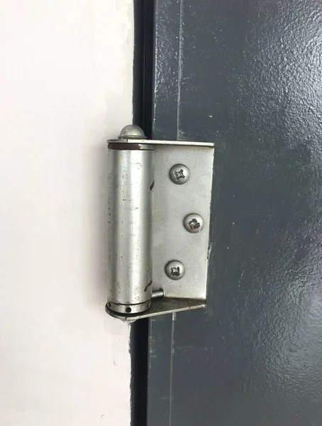 Detail Dark Metal Door Hinge — Stock Photo, Image