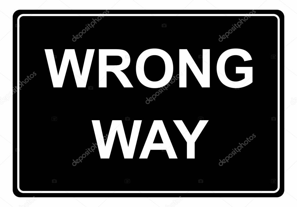 Ilustración de una señal de tráfico de manera incorrecta 2024
