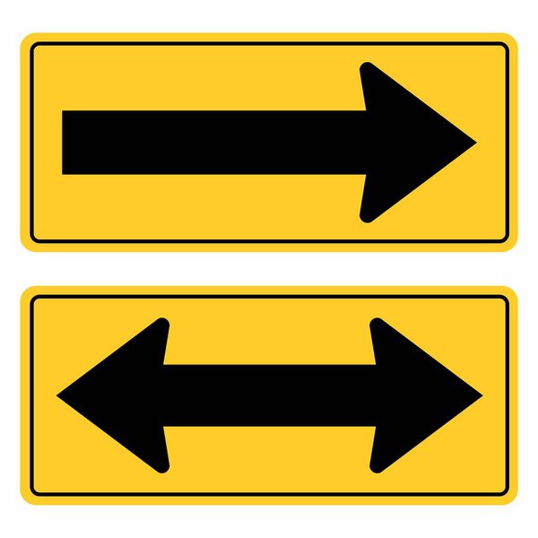 Знак дорожных стрелок
