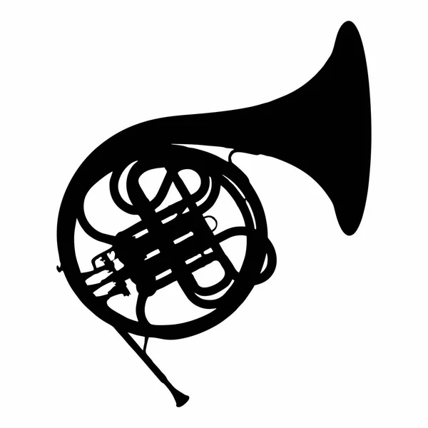 French Horn Icon — Stock Vector