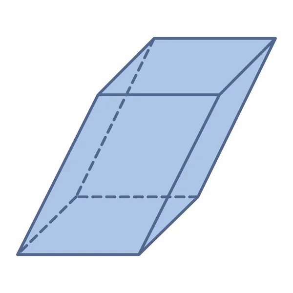 Illustration de prisme oblique isolé — Image vectorielle