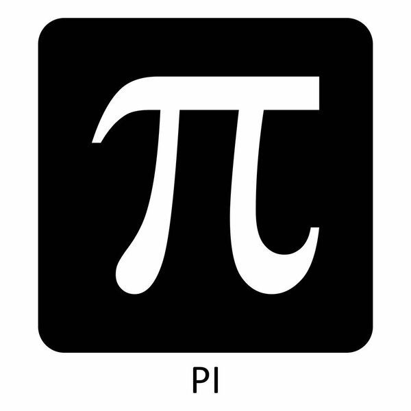 Значок символа Пи
