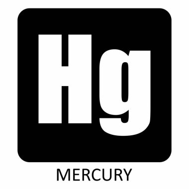 Cıva Hg kimyasal element simgesi
