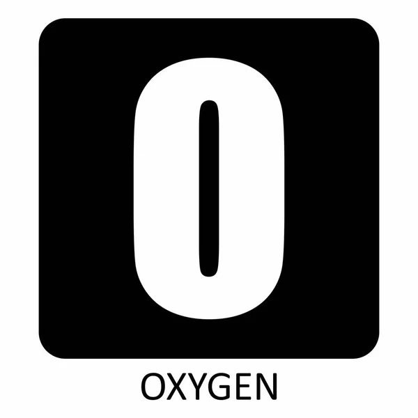 Zuurstof symbool illustratie — Stockvector