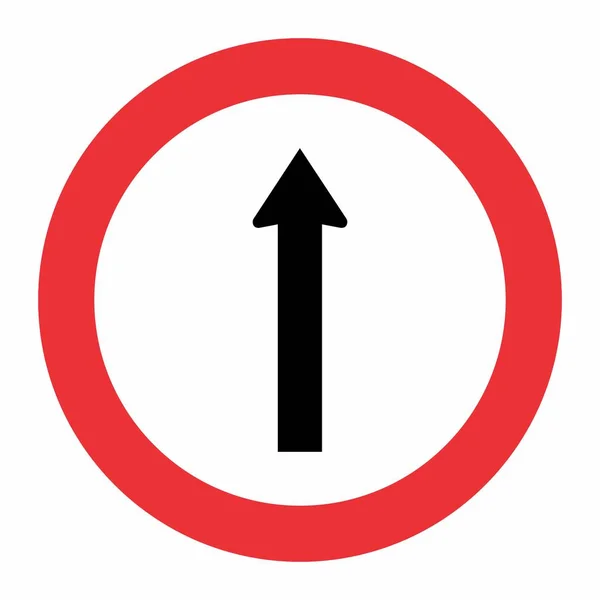 Panneau de signalisation droite — Image vectorielle