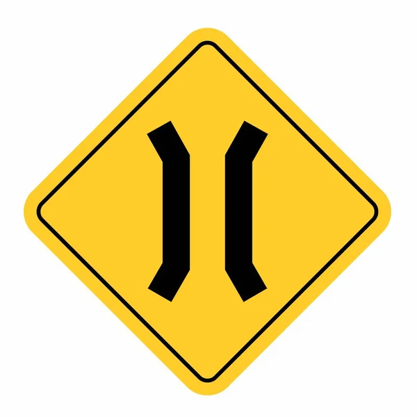 Smala Bridge Road Sign — Stock vektor