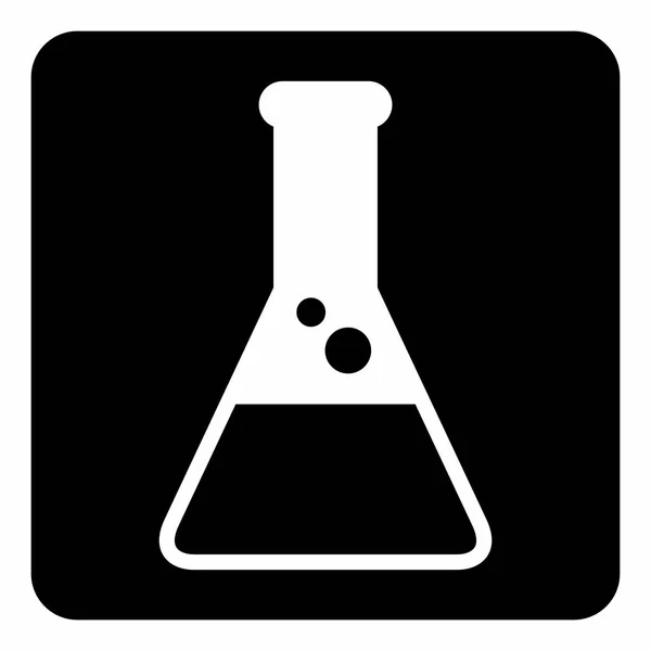 Erlenmeyer ikon Illustration — Stock vektor