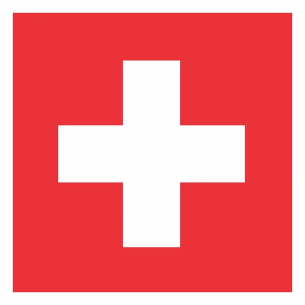 Illustration du drapeau suisse — Image vectorielle