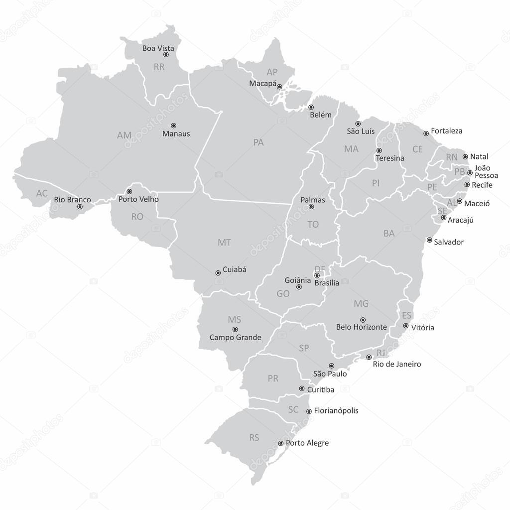 Map of Brazil