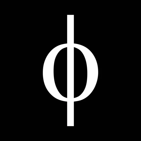 Phi grecki znak — Wektor stockowy