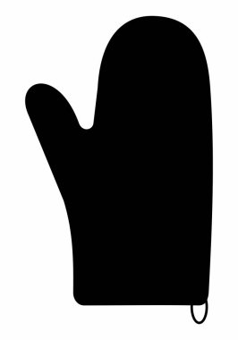 Pişirme Eldivenleri koyu siluet