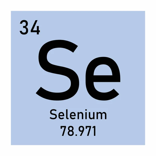 Szelén-kémiai szimbólum — Stock Vector