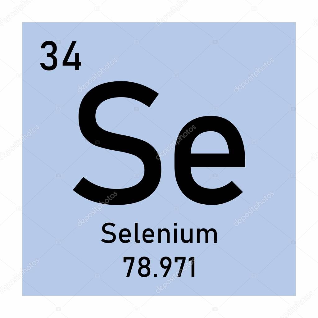 Illustration Of The Periodic Table Selenium Chemical Symbol Premium Vector In Adobe Illustrator Ai Ai Format Encapsulated Postscript Eps Eps Format