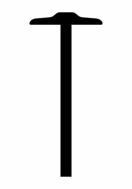 T cetveli koyu siluet