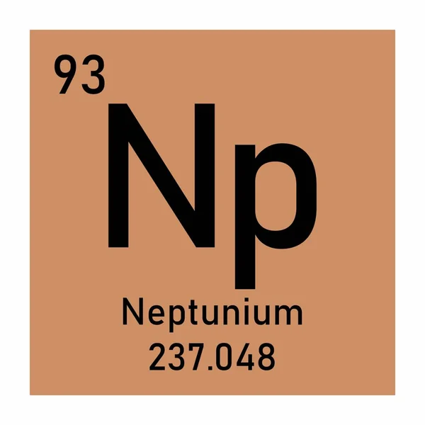 Neptunium kemisk symbol — Stock vektor