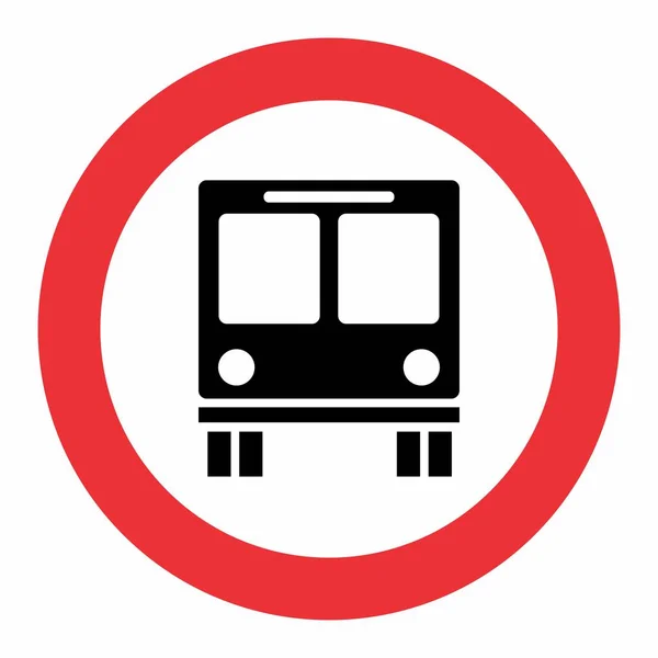 Busverkehrszeichen — Stockvektor