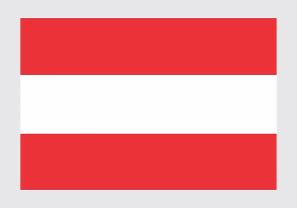 Ilustrace vlajka Rakousko — Stockový vektor