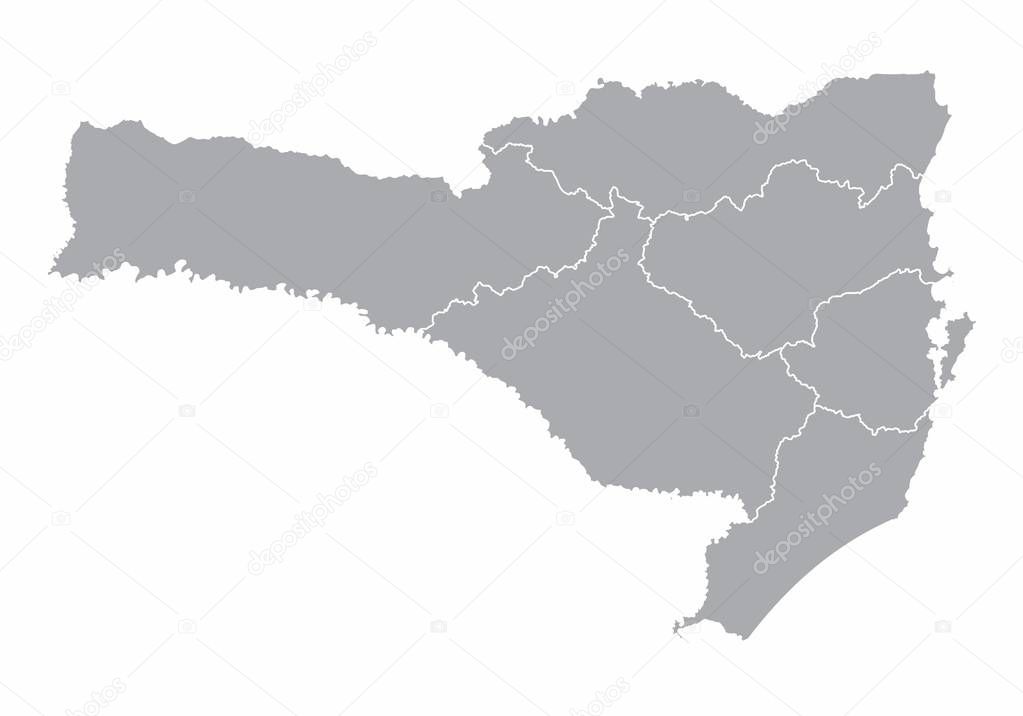 Mapa de Santa Catarina 2023