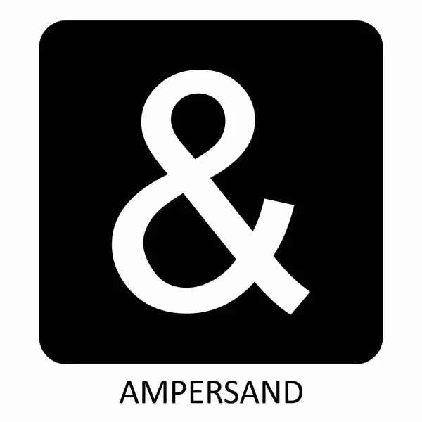 Illustration de l'icône Ampersand — Image vectorielle