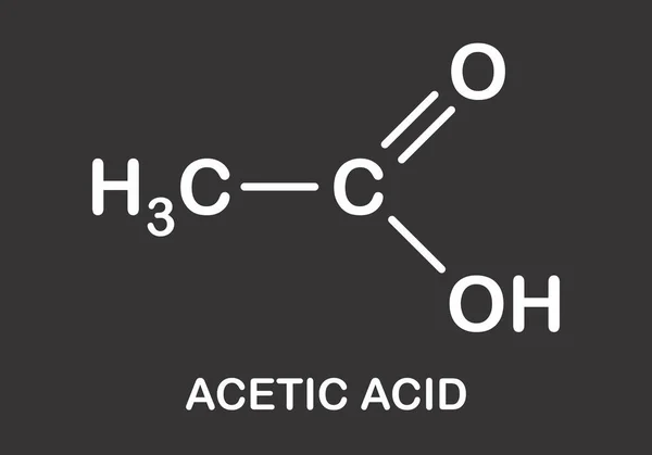 Fórmula de ácido acético — Vector de stock
