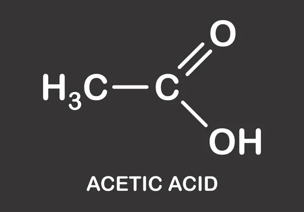 Rumus asam asetat - Stok Vektor