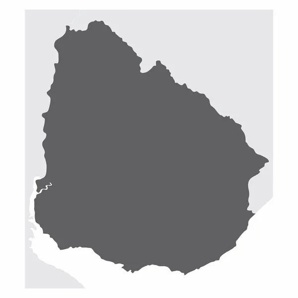 우루과이 지역 지도 — 스톡 벡터