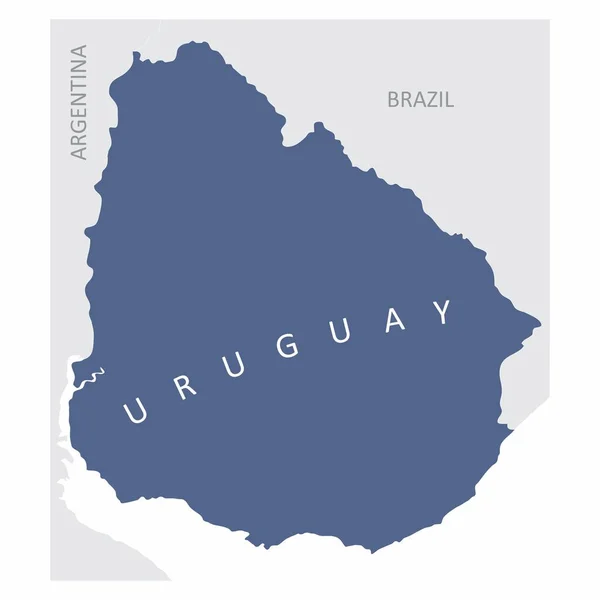 Uruguay region map — Stock Vector