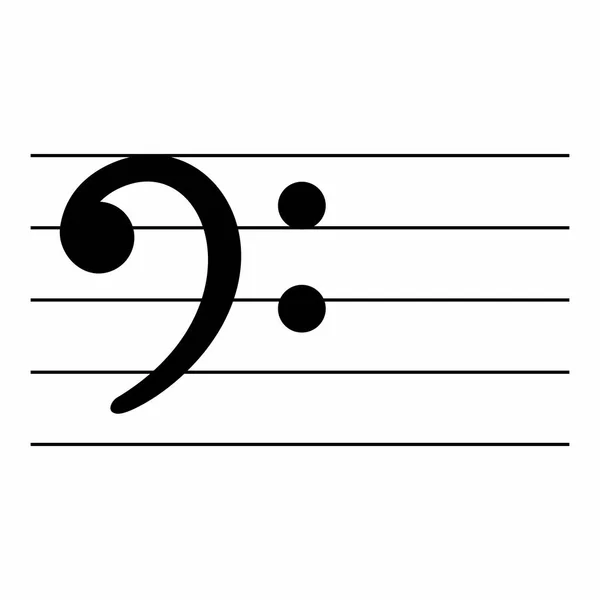 F Clef-symbol — Stock vektor