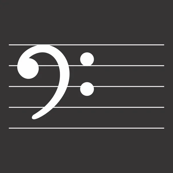 F-clef symbool — Stockvector