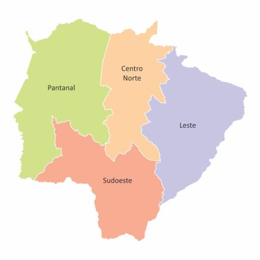 Mato Grosso do Sul Eyalet bölgeleri