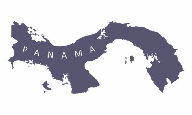 Panama siluet Haritası